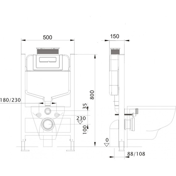 Инсталляция для унитаза Aquatek INS-0000018 фото 5