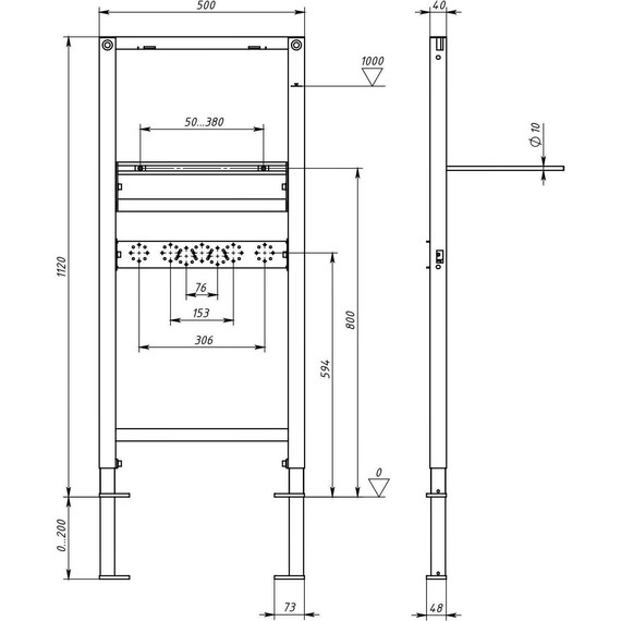 Инсталляция для раковины Aquatek INSR-0000001 - 3 Инсталляция для раковины Aquatek INSR-0000001 фото 3