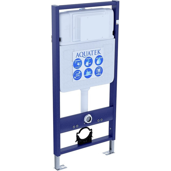 Инсталляция Aquatek Standart 50 INS-0000012 с подвесным унитазом Aquatek Вега AQ1904-00 (кнопка KDI-0000017 чёрная) - 2 Инсталляция Aquatek Standart 50 INS-0000012 с подвесным унитазом Aquatek Вега AQ1904-00 (кнопка KDI-0000017 чёрная) фото 2