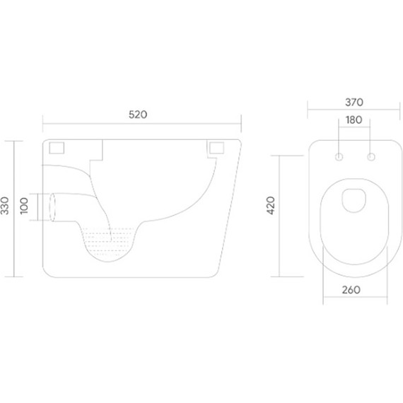 Унитаз подвесной безободковый Aquatek Альфа AQ1910-00 с тонкой крышкой микролифт фото 10