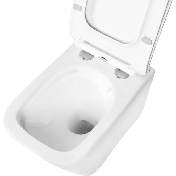 Унитаз подвесной безободковый Aquatek Дельта AQ1911-00 с тонкой крышкой микролифт - 9 Унитаз подвесной безободковый Aquatek Дельта AQ1911-00 с тонкой крышкой микролифт фото 9