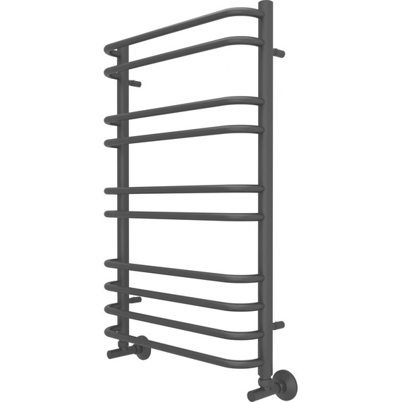 Полотенцесушитель водяной Aquatek Пандора П10 500х800 мм AQ RRС1080BL, чёрный муар фото 6