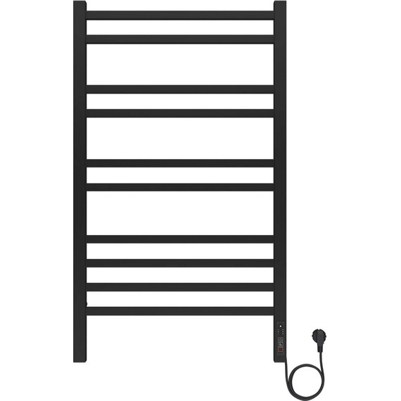 Полотенцесушитель электрический Aquatek Альтаир П10 500х900 мм AQ EL KP1090BL, чёрный муар фото 2