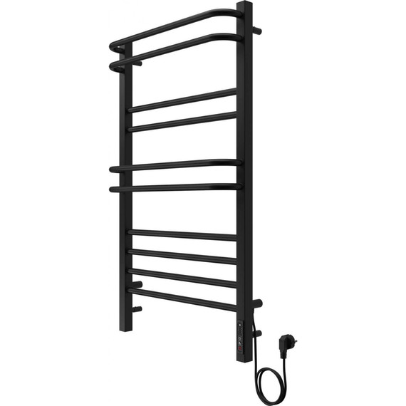 Полотенцесушитель электрический Aquatek Бетта П10 500х900 мм AQ EL KRC1090BL, чёрный муар фото 7