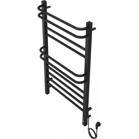 Полотенцесушитель электрический Aquatek Бетта П10 500х900 мм AQ EL KRC1090BL, чёрный муар фото 6