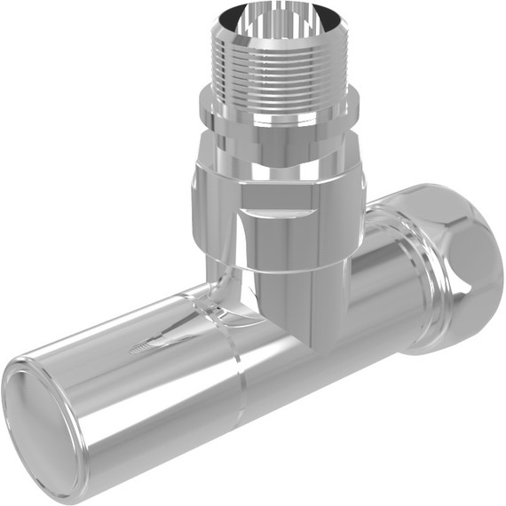 Вентиль запорный угловой Aquatek круглый AQ 1020CH фото 2