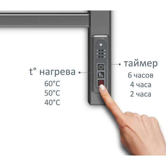 Полотенцесушитель электрический Aquatek Бетта П7 500х700 мм AQ EL KRC0770CH фото 4