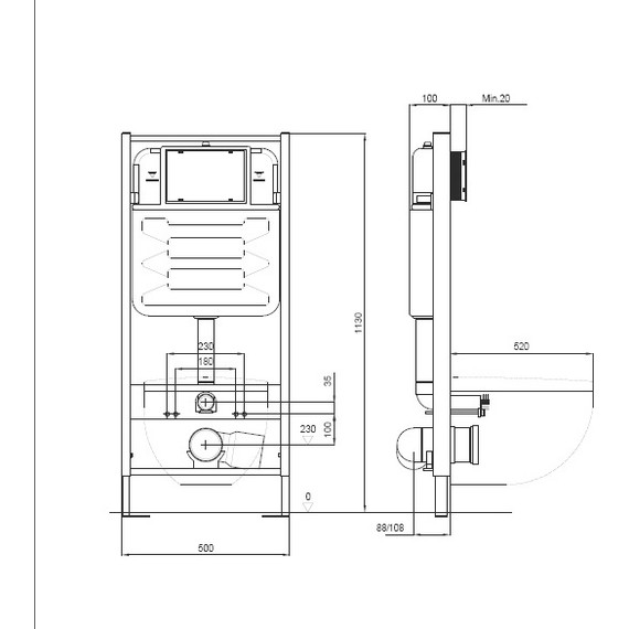 Унитаз с инсталляцией Aquatek Set Ника-016 4в1 фото 13