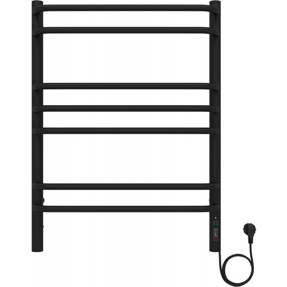 Полотенцесушитель электрический Aquatek Пандора П7 500х700 мм AQ EL RPC0770BL, чёрный муар фото 2