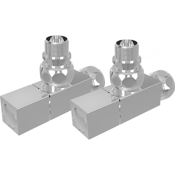 Вентиль запорный угловой Aquatek квадратный AQ 2020CH фото 2