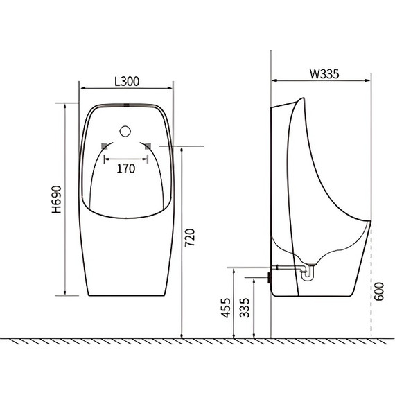 Писсуар подвесной сенсорный Aquatek AQ3060-S-00 - 8 Писсуар подвесной сенсорный Aquatek AQ3060-S-00 фото 8