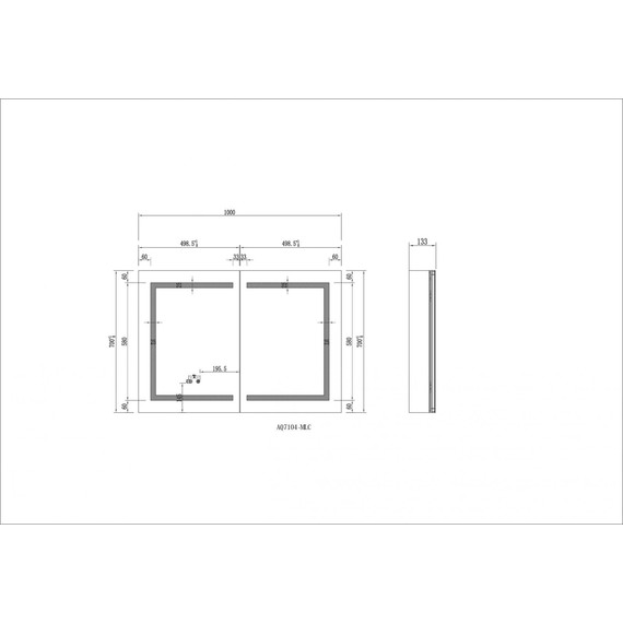 Зеркало-шкаф Aquatek 100 см AQ7104-MLC фото 8