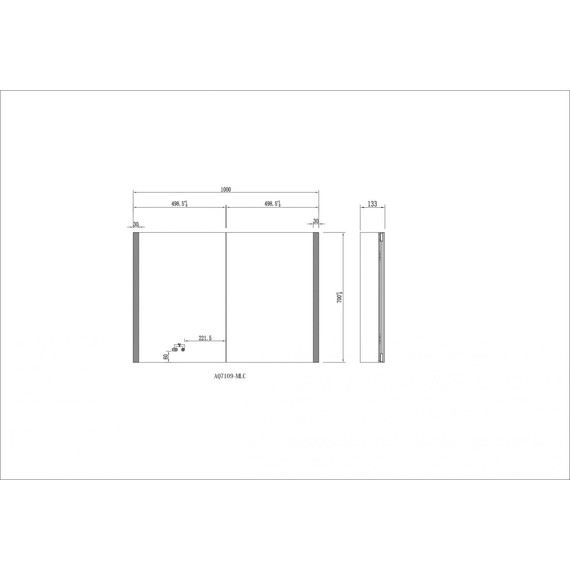 Зеркало-шкаф Aquatek 100 см AQ7109-MLC фото 10