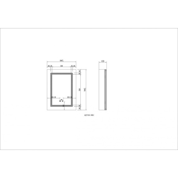 Зеркало-шкаф Aquatek 50 см AQ7504-MLC фото 8