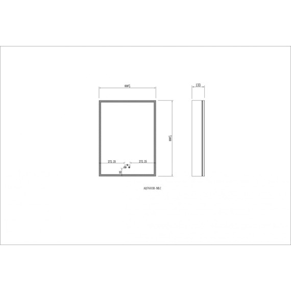 Зеркало-шкаф Aquatek 60 см AQ7603B-MLC фото 8