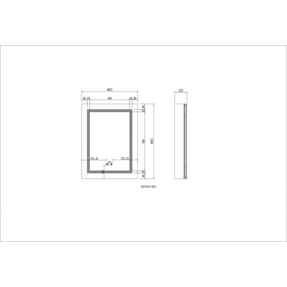 Зеркало-шкаф Aquatek 60 см AQ7604-MLC фото 8