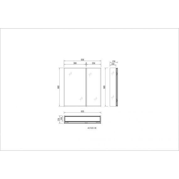 Зеркало-шкаф Aquatek 65 см AQ7608-MC фото 16