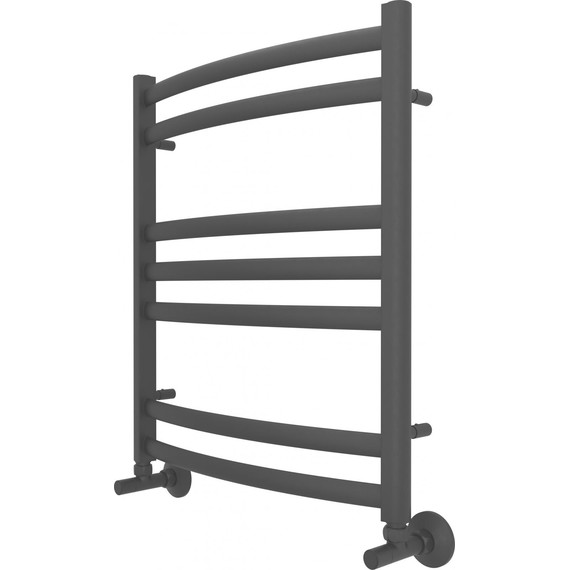 Полотенцесушитель водяной Aquatek Лугано П7 500х600 мм AQ DOC0760BL, чёрный муар фото 6