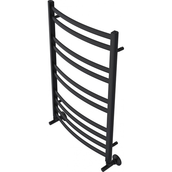 Полотенцесушитель водяной Aquatek Лугано П10 500х800 мм AQ DOC1080BL, чёрный муар фото 2