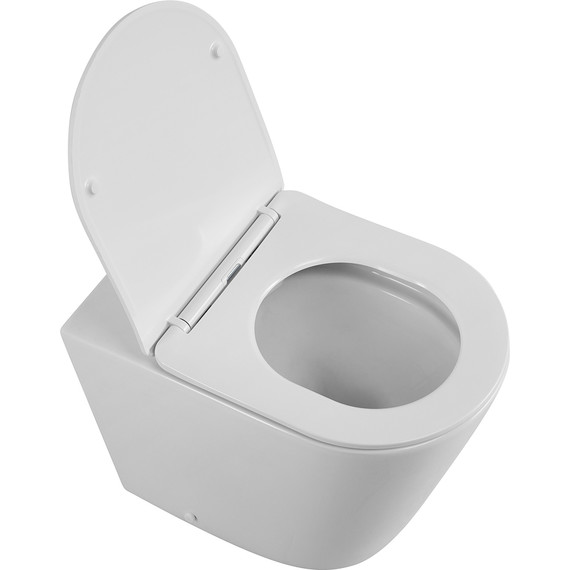 Унитаз приставной безободковый BelBagno Flay-R BB1003CBR/SC с крышкой микролифт - 2 Унитаз приставной безободковый BelBagno Flay-R BB1003CBR/SC с крышкой микролифт фото 2