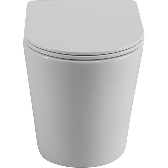 Унитаз приставной безободковый BelBagno Flay-R BB1003CBR/SC с крышкой микролифт - 5 Унитаз приставной безободковый BelBagno Flay-R BB1003CBR/SC с крышкой микролифт фото 5