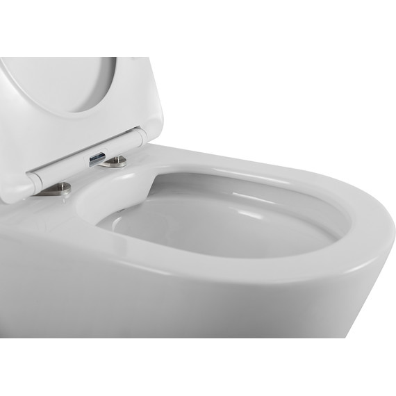 Унитаз приставной безободковый BelBagno Flay-R BB1003CBR/SC с крышкой микролифт - 8 Унитаз приставной безободковый BelBagno Flay-R BB1003CBR/SC с крышкой микролифт фото 8