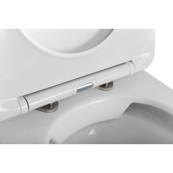 Унитаз приставной безободковый BelBagno Flay-R BB1003CBR/SC с крышкой микролифт - 9 Унитаз приставной безободковый BelBagno Flay-R BB1003CBR/SC с крышкой микролифт фото 9