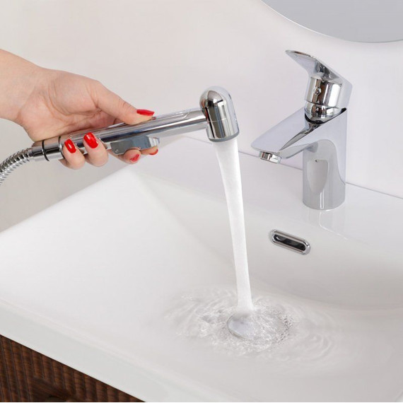 Смеситель для раковины BelBagno DUE-LVM/HGN-CRM-W0 с гигиеническим душем фото 9