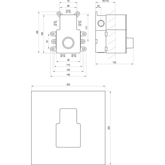 Скрытая часть Ravak R-box RB 07F.50 X070235 - 4 Скрытая часть Ravak R-box RB 07F.50 X070235 фото 4