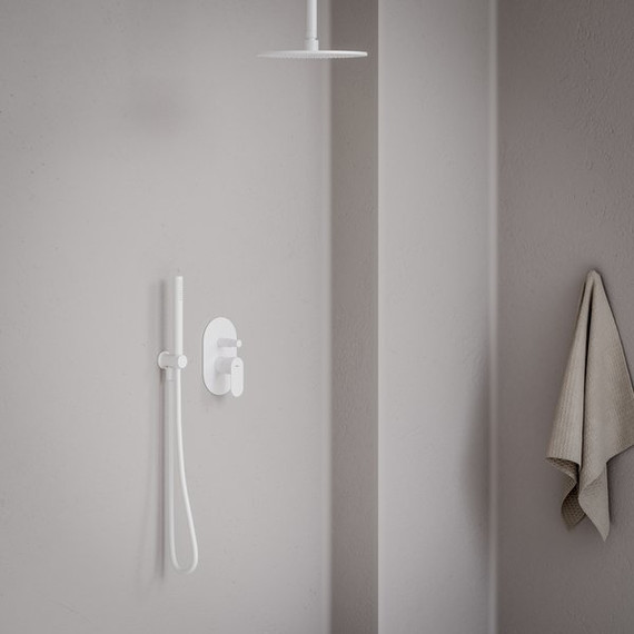 Смеситель для ванны Ravak Eleganta EL 061.10WV.O2 X070261, белый матовый - 2 Смеситель для ванны Ravak Eleganta EL 061.10WV.O2 X070261, белый матовый фото 2