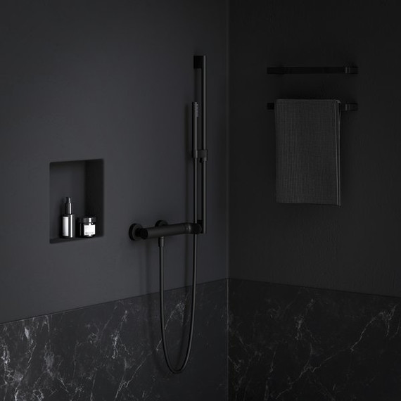 Смеситель для душа Ravak Eleganta EL 032.20BLM X070294, чёрный матовый фото 2