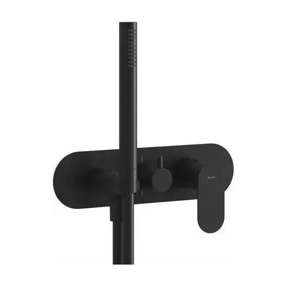 Смеситель для душа Ravak 3 потребителя Eleganta EL 068.20BLM.O3+S X070296, чёрный матовый фото 
