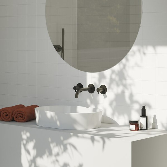 Смеситель для раковины настенный Ravak Espirit ES 019.20GB.O1 X070313 (со скрытой частью), графит матовый фото 2