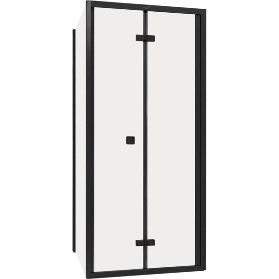 Душевое ограждение CeruttiSpa 90х90 см BELLA ZQD91B, чёрный/прозрачное фото 2