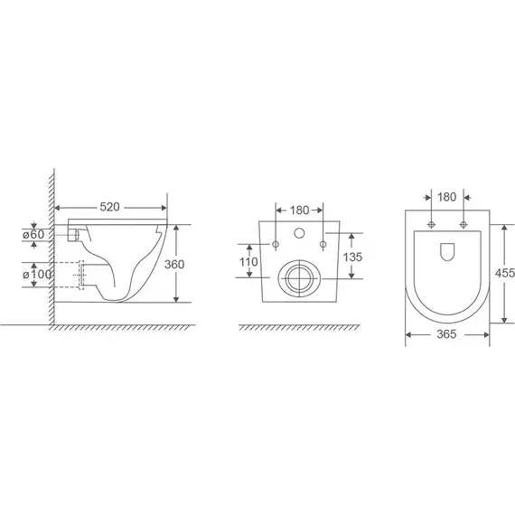 Унитаз подвесной безободковый Veconi Tondo Rimless VCN1-52R с крышкой микролифт фото 7