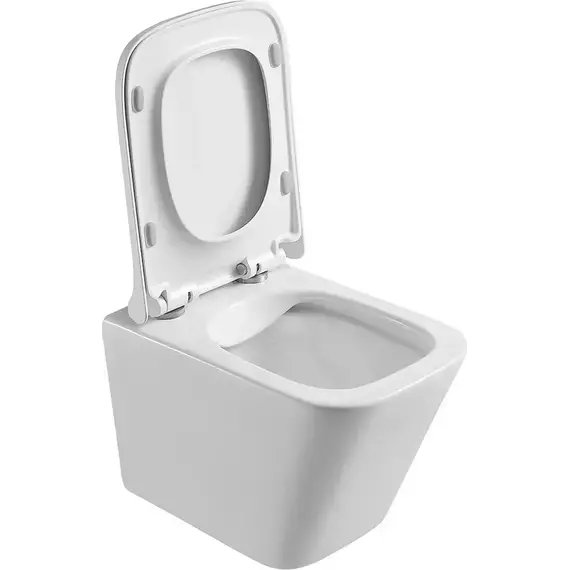 Унитаз подвесной безободковый Veconi Pulito Rimless VCN2-49R с крышкой микролифт фото 6