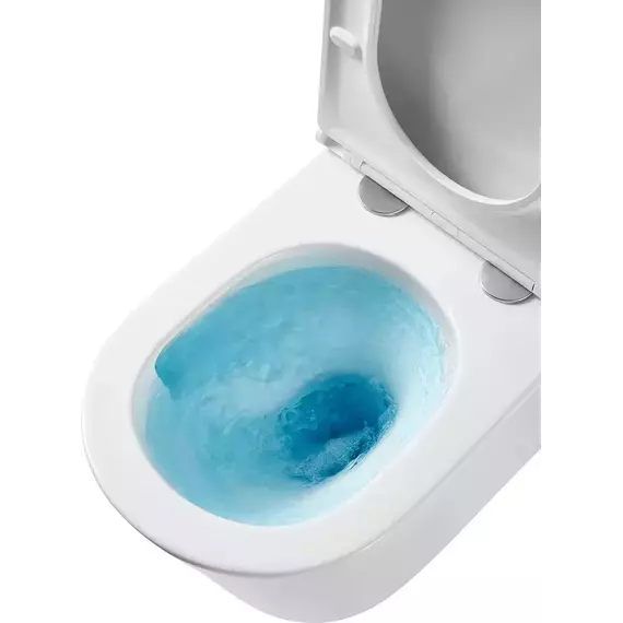 Унитаз подвесной безободковый Veconi Leggero Tornado VCN3-49T (Система смыва торнадо) с крышкой микролифт фото 5