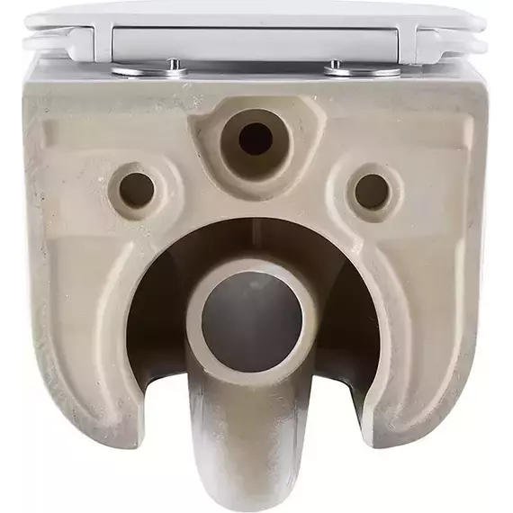 Унитаз подвесной безободковый Veconi Leggero Tornado VCN3-51T (Система смыва торнадо) с крышкой микролифт фото 6