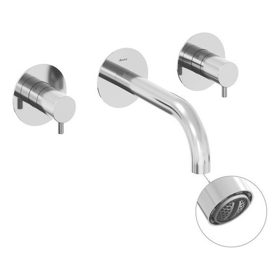 Смеситель для раковины настенный Ravak Espirit ES 021.00CR.O1 X070197 (со скрытой частью) фото 2