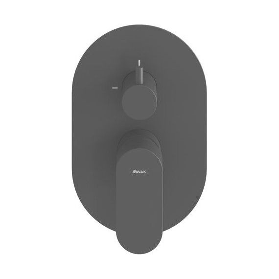 Смеситель для ванны Ravak 2 потребителя Eleganta EL 065.20BLM.O2 X070301, чёрный матовый - 2 Смеситель для ванны Ravak 2 потребителя Eleganta EL 065.20BLM.O2 X070301, чёрный матовый фото 2