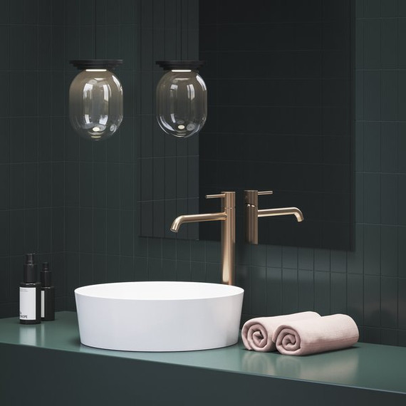 Смеситель для раковины высокий Ravak Espirit ES 015.60RGB X070348, розовое золото - 2 Смеситель для раковины высокий Ravak Espirit ES 015.60RGB X070348, розовое золото фото 2