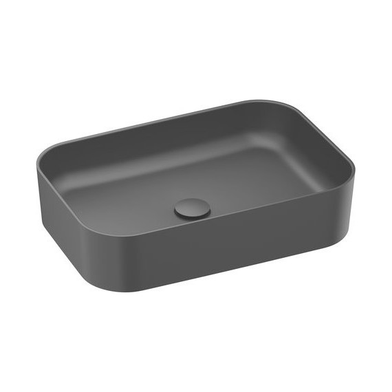Раковина-чаша Ravak Ceramic 550 R Slim 55 см XJX0D155001, чёрный матовый фото 