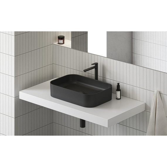 Раковина-чаша Ravak Ceramic 550 R Slim 55 см XJX0D155001, чёрный матовый фото 3