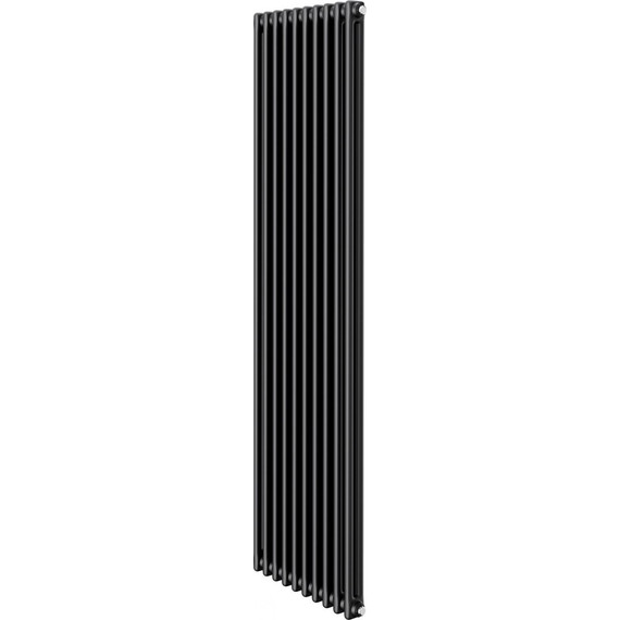 Вертикальный радиатор Royal Thermo Insignia C2180 470x1800 мм (10 секций) чёрный фото 