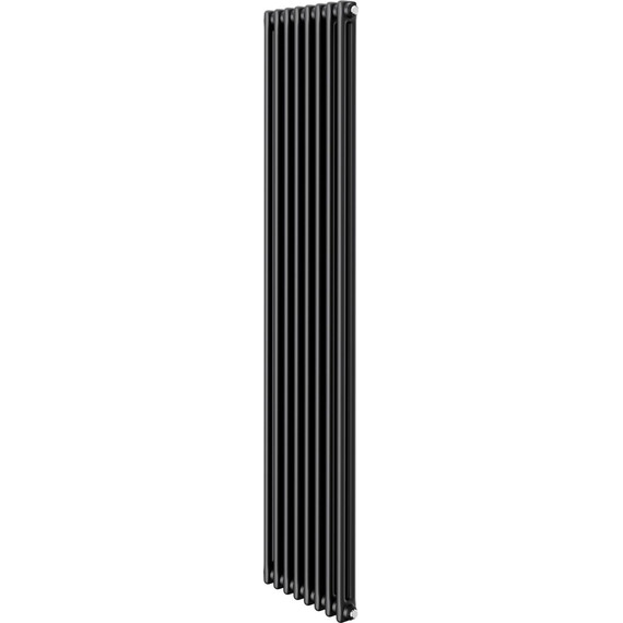 Вертикальный радиатор Royal Thermo Insignia C2180 380x1800 мм (8 секций) чёрный фото 