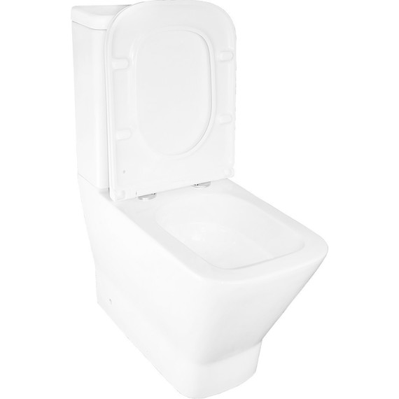 Унитаз-компакт безободковый Azario Joy AZ-2168-UQ3 с крышкой микролифт (система смыва Торнадо) - 5 Унитаз-компакт безободковый Azario Joy AZ-2168-UQ3 с крышкой микролифт (система смыва Торнадо) фото 5