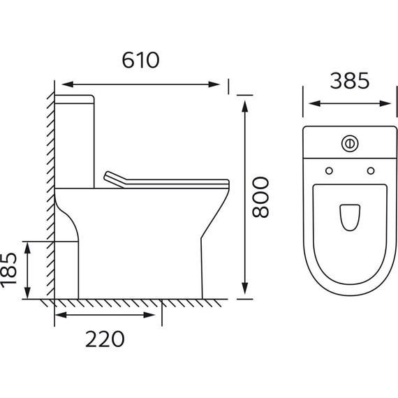Унитаз-компакт безободковый Azario Mist AZ-45 с тонкой крышкой микролифт фото 16