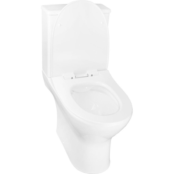 Унитаз-компакт безободковый Azario Mist AZ-45 с тонкой крышкой микролифт фото 3