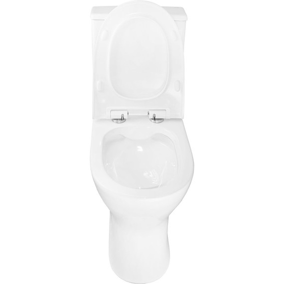 Унитаз-компакт безободковый Azario Mist AZ-45 с тонкой крышкой микролифт фото 5