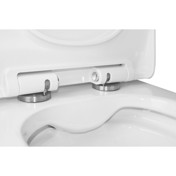 Унитаз-компакт безободковый Azario Mist AZ-45 с тонкой крышкой микролифт фото 6